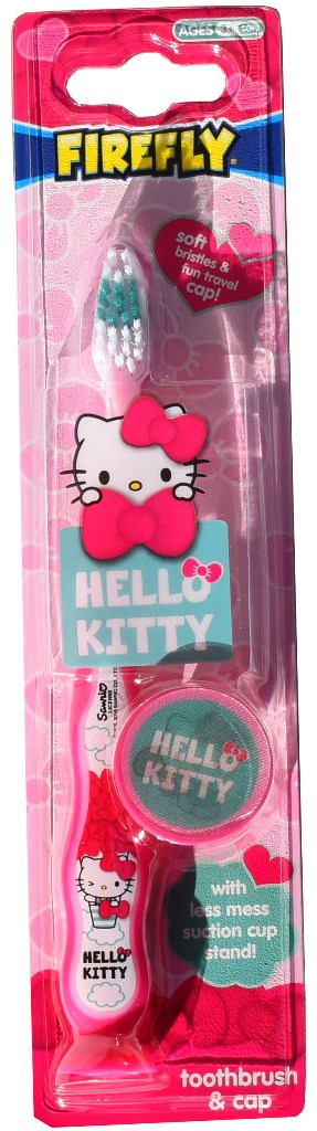 Periuta de dinti Hello Kitty,Rolly Brush, cu capac de protectie, 36 luni+